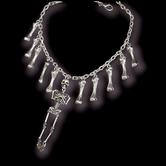 Jewelry - Skeleton Bones Gothic Necklace